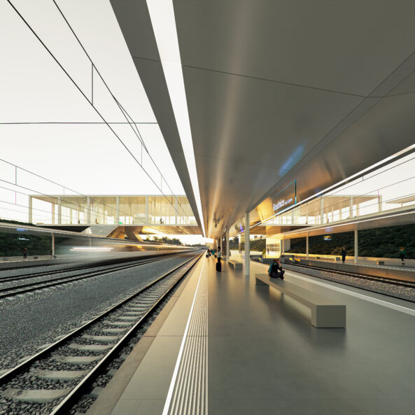 High speed railway Terminal Roudnice nad Labem