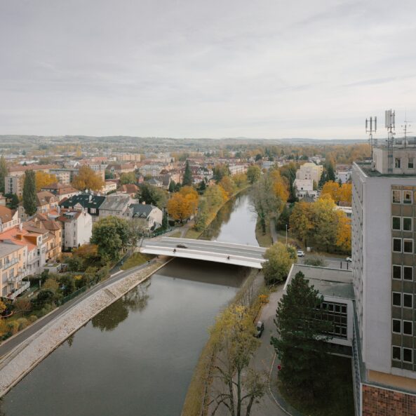 Kosmonautů Bridge in České Budějovice